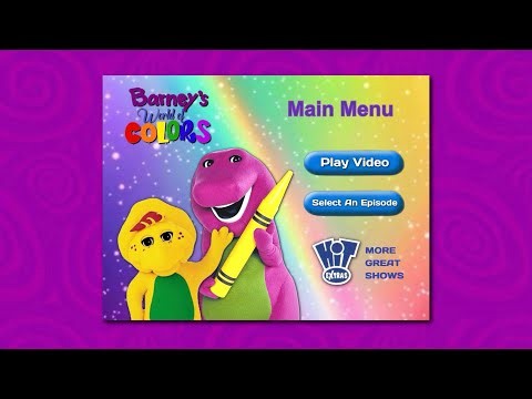 Barney’s World of Colors - DVD Menus