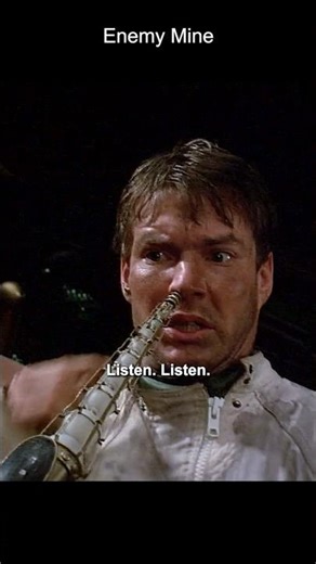 🌍 "Stay away from me, alien." | Enemy Mine | Story #shorts