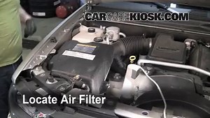 How to Change Engine Air Filter: 2005 Chevrolet Trailblazer LS 4.2L 6 Cyl.