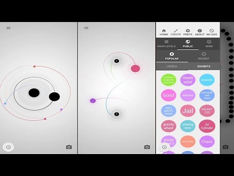 Orbit - Playing with Gravity (-by HIGHKEY Games) - free puzzle game for Android and iOS - gameplay.