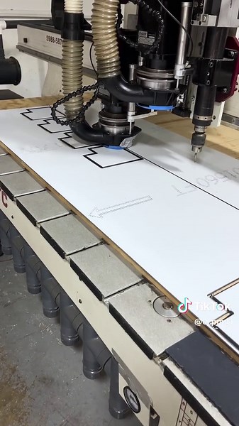 Our CNC Machine cutting small ACM Panels! Contact us today! Tdavis@ccp-md.com 443-848-7315 #metalfabrication #cncpanel #cnc #machinist #precision #precisioncutting #cncmachine #metalcutting #metalwork #buildingwithmetal #cladding #furring #construction