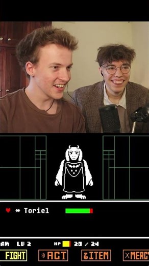 Undertale Noob vs First Boss.