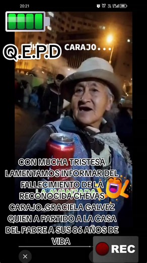 Fallecimiento de Doña Chevas (Graciela Gálvez): confirmación y detalles