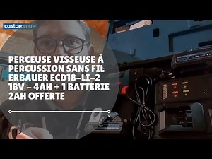 Avis consommateur: Perceuse visseuse à percussion sans fil Erbauer ECD18-Li-2 18V-4Ah + 1 batterie