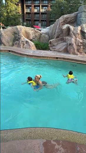 Pool view at Walt Disney World Wilderness Lodge