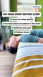 3.8M views · 37K reactions | Do head drop before sleep! Amazing benefits! | Physical Therapy Session | Facebook