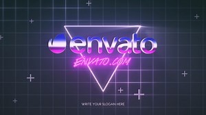 80s Retro Logo Reveal