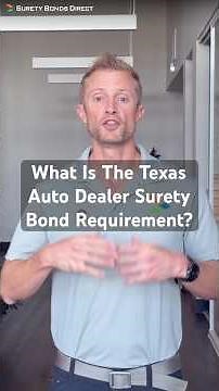 Texas Auto Dealer Surety Bond