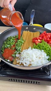 Pâtes cuites dans une seule casserole. | Recettes de Dame