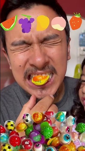 ASMR PERMEN LUNAK VIRAL TIKTOK/ JELLY GUMMY/ GUMMY BALL SESUAI EMOJI 🍇🍉🍓🍑🥭 #shorts #asmr