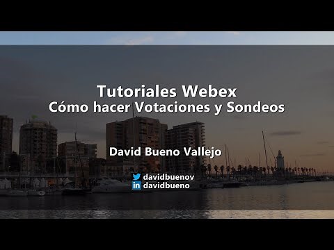 Tutoriales Webex: Cómo hacer votaciones y sondeos