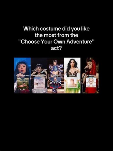 I like the most the Witness outfit #katyperry