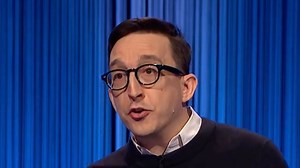 Jeopardy! player shows off wife in audience after fans gushed over 'hot nerd'