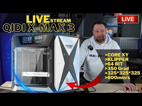 Qidi X-Max 3 - der riesen Bambu X1 "Killer" ?! live im Stream!