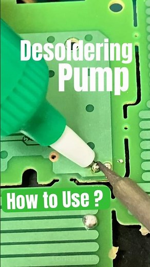 How to Use Desoldering Pump in 20 Seconds #desoldering #soldering #shorts