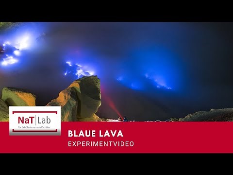 Blaue Lava