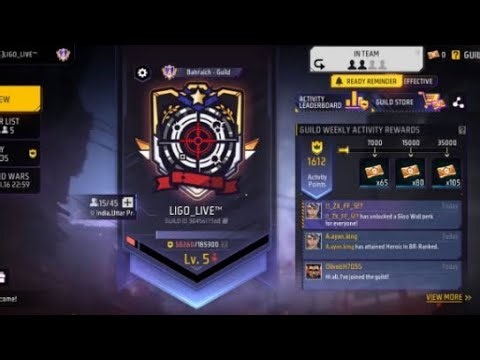 Ligo Live Is Back Live Guild Test And Live 4vs4 Challenge Accept 😱🥵🍷😈