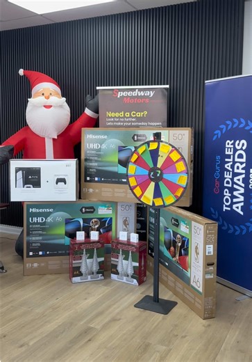 This holiday season, upgrading your ride comes with major perks! 🎉 🎁 4K TV 🎮 PS5 🎧 Apple AirPods 🎄 And so many more surprises! PLUS — enter our exclusive holiday raffle for even more grand prizes! 🎟️🔥 Deals like this don’t last long… ⏳ 📞 Hurry up & contact SPEEDWAY MOTORS today! Your dream car (and holiday gift) is waiting! 🚗💚❤️ #SpeedwayMotors #ChristmasSuperSale #HolidayDeals #UsedCarsForSale #CarDeals