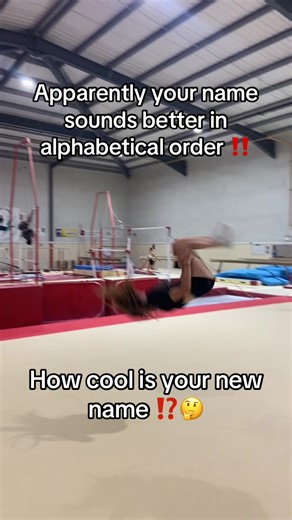 Gymnastics Flip Name Challenge