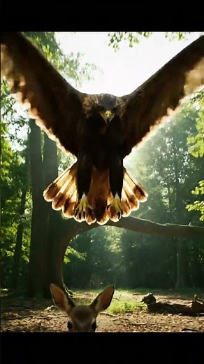 “Eagle Attacks Baby Deer! 😱 | Nature’s Wild Moments Caught on Camera”