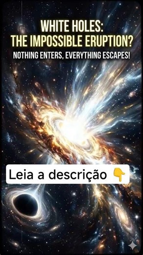 E se existisse o oposto de um buraco negro #universo #viral #astronomia