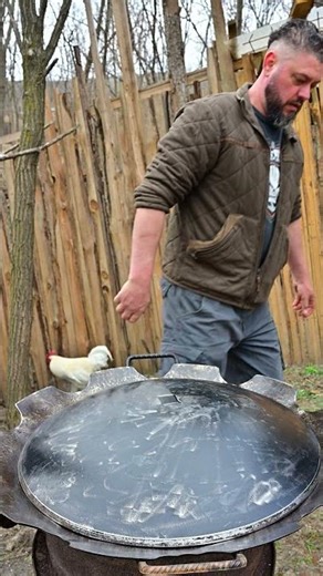 I used a tractor disc for cooking