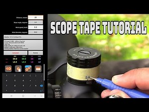 Scope Tape Tutorial using Strelok Pro (Old video, but uploaded here for easy finding)