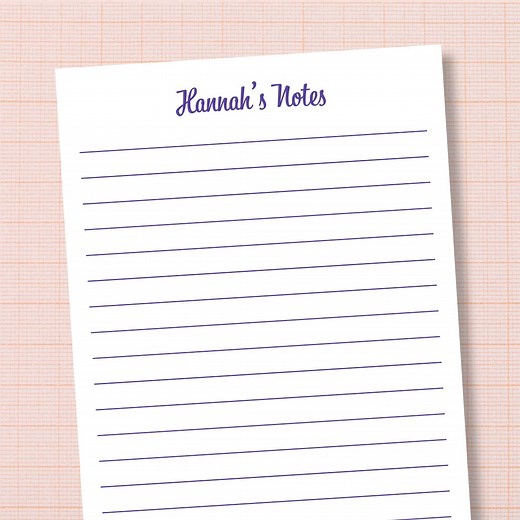 Personalized Lined Notepad | 5 Sizes | 30 Colors | Honey Do List | Office Gift | Bulk Orders| Business Branding | Teacher Gift - Etsy