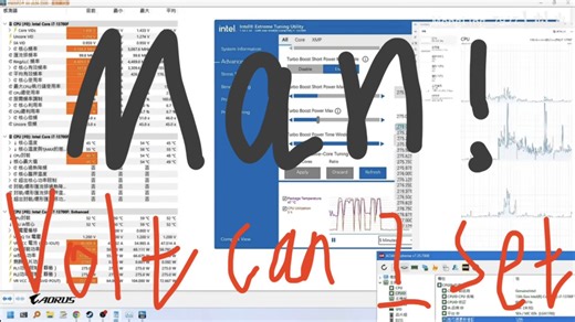 Intel13代耐电王 新微码0x129实测：5.1G 核心Vmax1.447v！Man！Volt can i set！