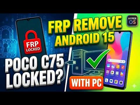 Redmi,Poco,Xiomi HyperOS Android 14,15 By Phoenix Service Tool|How To Remove frp Poco C75 Android 15