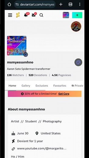 my deviantART account