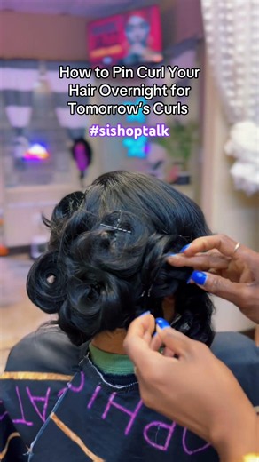 How to have your curls last. #sishoptalk #fyp #pincurls