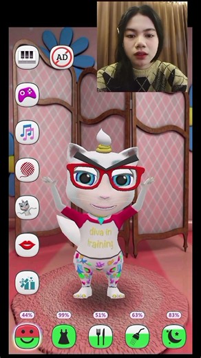 Stres semua stress – My Talking Sugeng KittyCat #youtubeshorts #gaming #my #viral