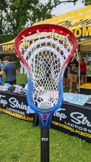 12 reactions | One of the hottest pickups this Christmas season has been the USA Pop dyed up on the STX Stallion Prism. Just a classic dye up repping the USA! * * * #TopString #Lacrosse #Lax #lacrosseplayer #lacrosseseason | Top String Lacrosse | Facebook