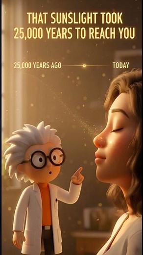 The Insane Truth About How Old Your Sunlight Really Is ☀️ #science #usa #sun #shorts