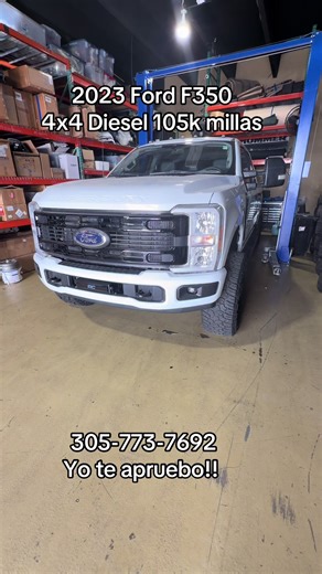 2023 Ford F350 XLT 4x4 diesel 6.7 v8. Título limpio. Gomas llantas y suspensión todo nuevo. Interior de cuero negro nuevo. Llámame al 305-773-7692 #ford #f350 #cubanosenmiami #camionetas