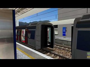 OpenBVE EAL MLR-train ; TML SP1900 and C-train at Tai Wai