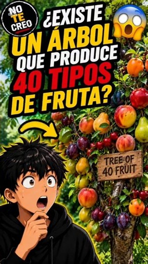 ¿Existe un árbol que produce 40 tipos de fruta? 🍎🍑🍒
