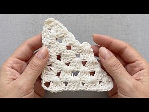 This Half Granny Square is SO Easy! 🧶 (Perfect for Beginners) #crochet