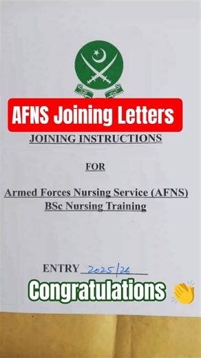 Congratulations 👏 🎉 AFNS Joining Letters #afnsjoiningletter