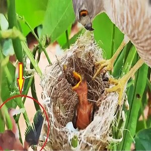 Nest attack on white eye bird nest | Review Birds News