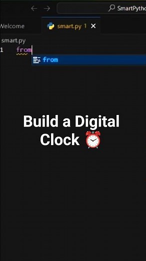 Python Project: Live Digital Clock ⏱️ #coding #python #viral #shorts