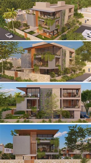 Ronak Patel on Instagram: "Modern Urban Villa A bold expression of contemporary design, this north-facing residential villa is crafted to stand out in an urban setting with a perfect balance of luxury, privacy, natural light, and greenery. From the clean geometric volumes to the double-height glass frontage, every element is designed to create a strong first impression. The façade blends natural stone textures, vertical wooden highlights, and lush hanging greens, giving the villa a timeless yet 