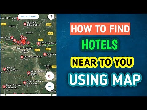 How to find HOTELS near to you using Google Maps