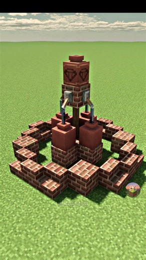 【Minecraft】Stone Fountain That Instantly Levels Up Your Base ⛏️