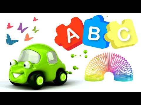 ABC Alphabet Song with Colourful 3D Letters, Fun Cartoon Friends & Happy Music | Learn ABCs for Kids