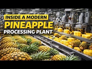 Inside the Pineapple Processing Line | Industrial Food Production