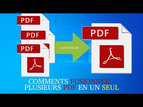 Comment fusionner plusieurs PDF en un seul (transformer , rassembler des PDF gratuitement)