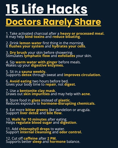 33K views · 175 reactions | 15 Life Hacks Doctors Rarely Share. | booksforaspirants | Facebook