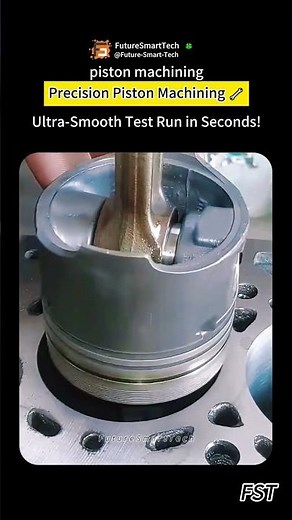 Precision Piston Machining 🔧 Ultra-Smooth Test Run in Seconds!